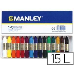 CERAS MANLEY 15-Colores (Uso Escolar)