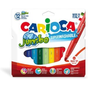 ROTULADOR Carioca JUMBO 12-Colores C/Cartón