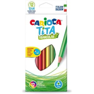 Lápices de colores Carioca Tita Triangular 12-Colores